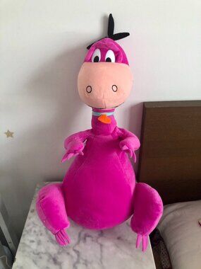 VINTAGE 24" JUMBO DINO PLUSH Flintstones Hanna-Barbera Nanco RARE Large Vintage